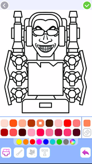 Titan G-man Skibidi Coloring PC