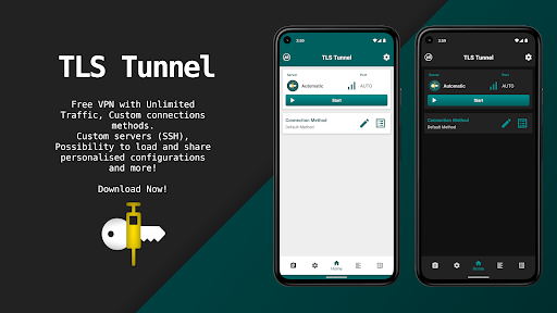 TLS Tunnel - VPN مجاني وغير محدود