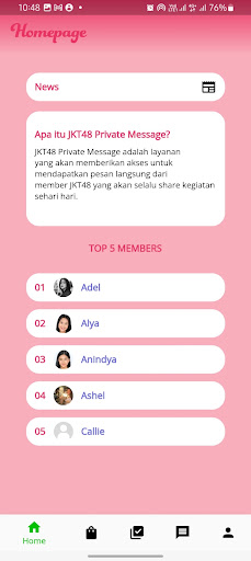 JKT48 Private Message PC