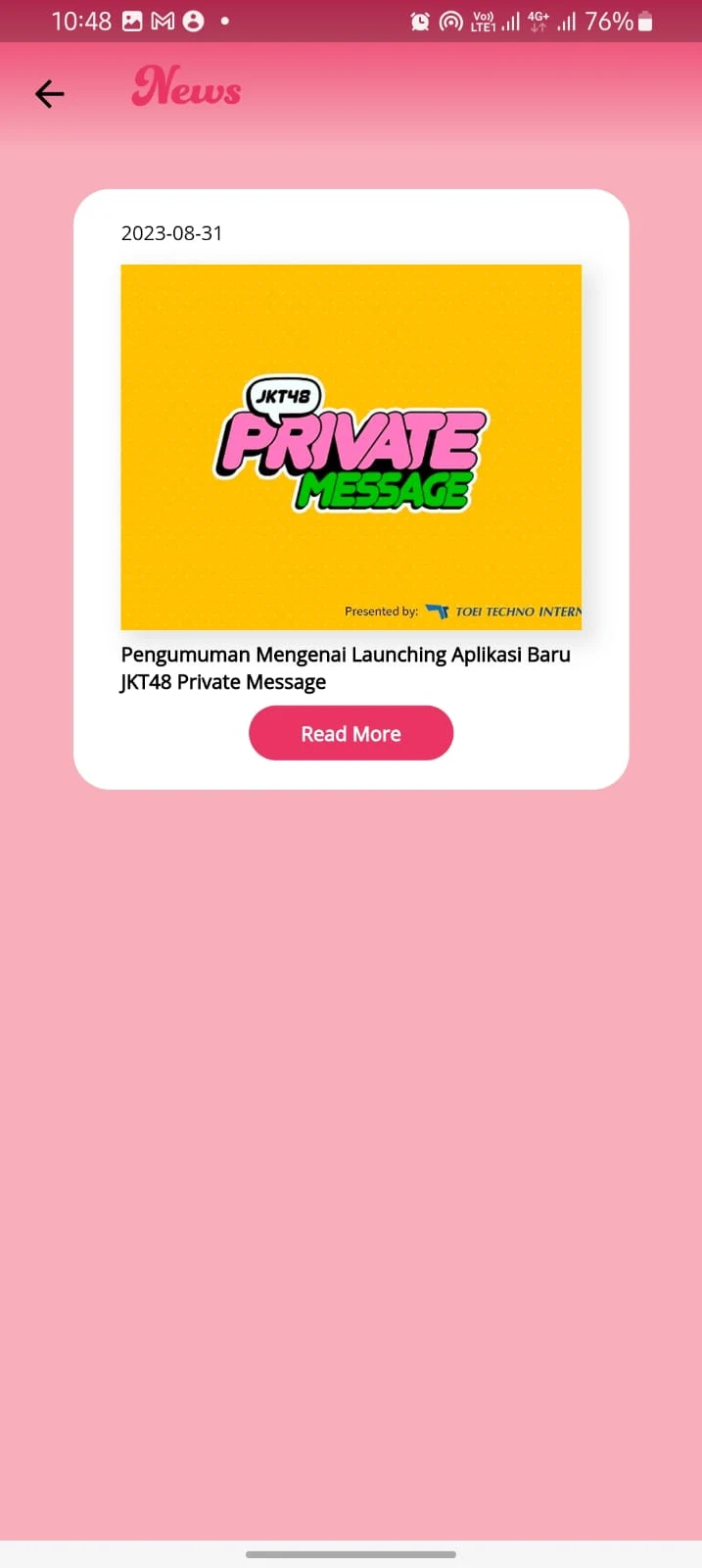 JKT48 Private Message PC