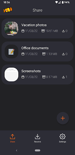 ToffeeShare: File Sharing