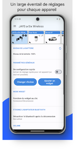 Bluetooth Audio Connect Widget PC