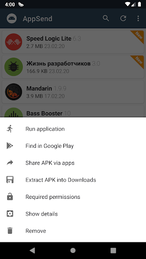AppSend - apk extractor PC