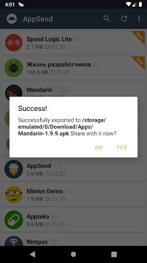 AppSend - apk extractor PC