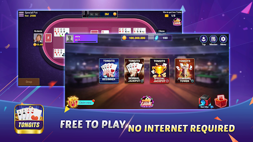komputer Tongits - Offline Card Games