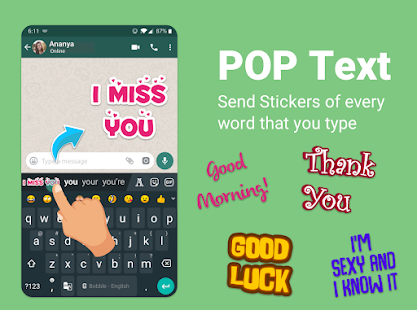 Bobble Indic Keyboard - Stickers, Ғonts & Themes