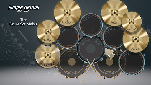 komputer Drums Maker: Drum simulator