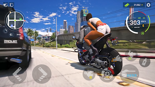 Driving Motor Racing Simulator