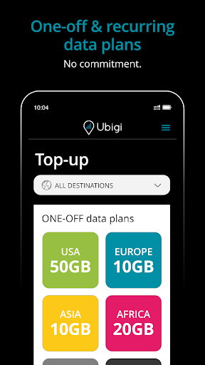 Ubigi: Travel eSIM & data plan