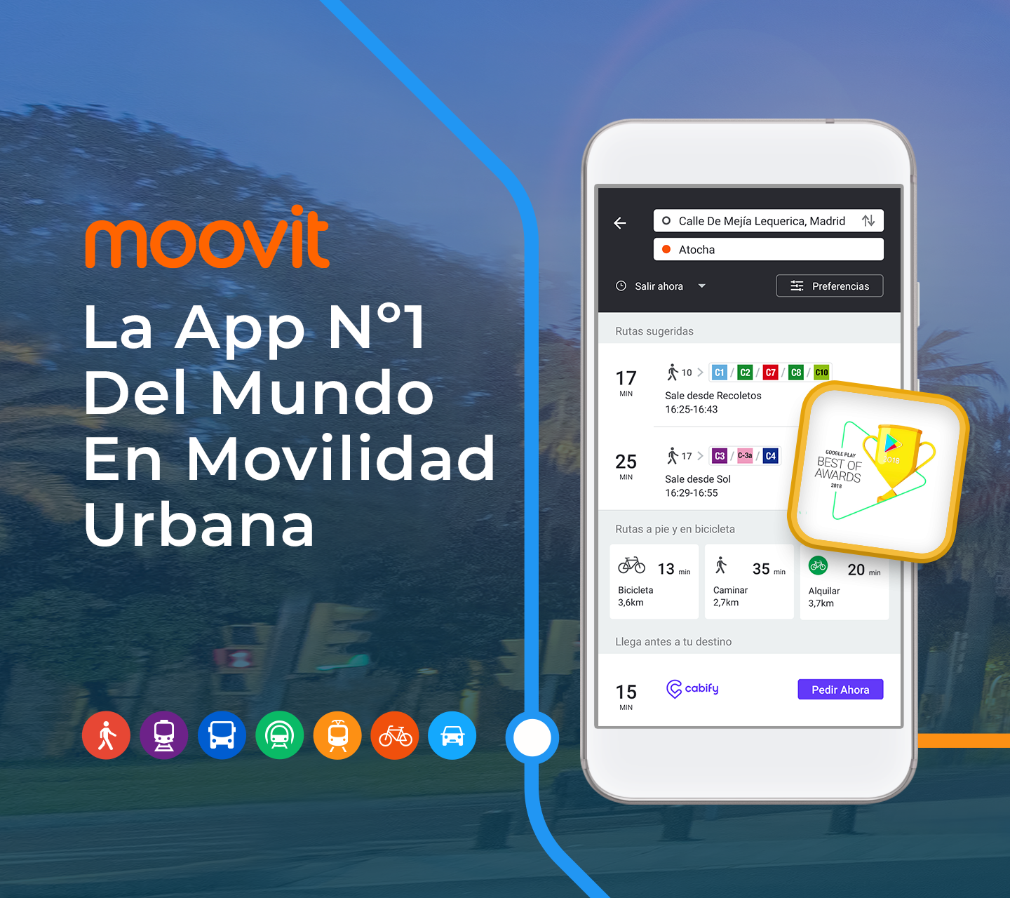 Moovit: Horarios de Tren, Metro y Bus PC