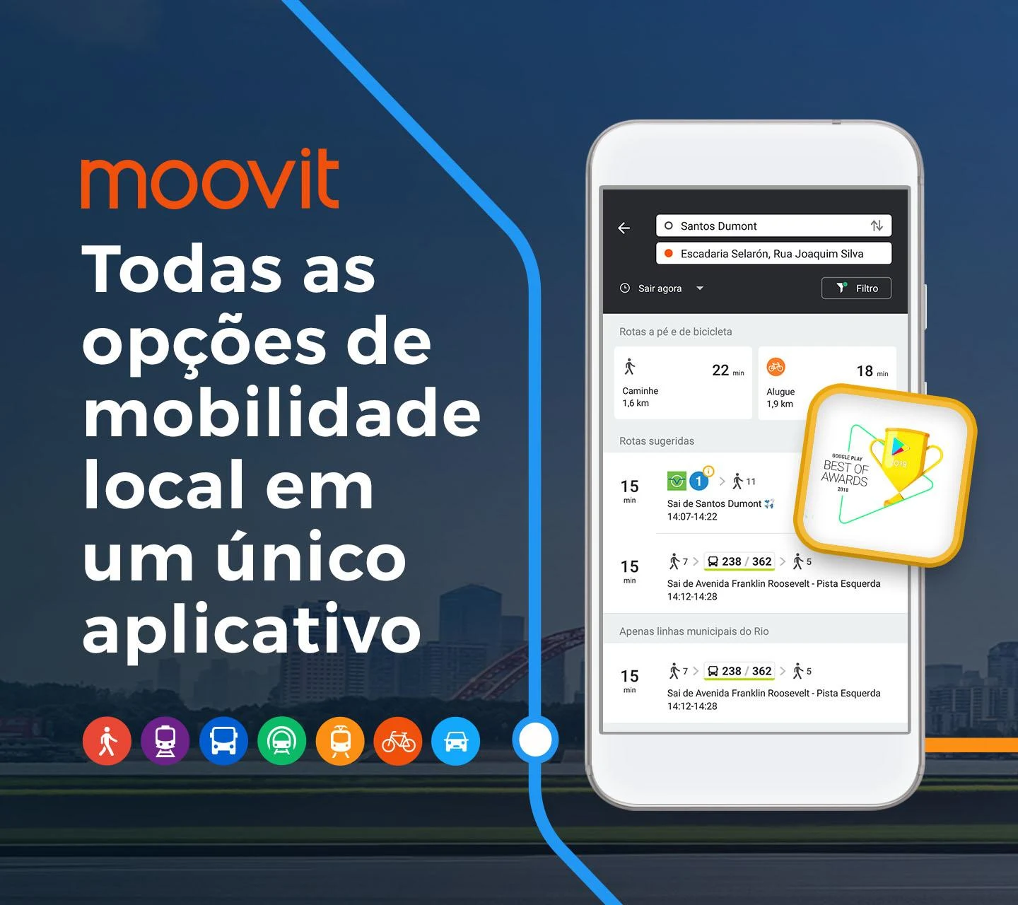 Moovit: Mapas & Horários de Ônibus, Trem e Metrô para PC