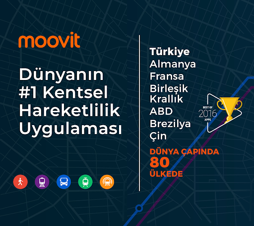 Moovit: Otobüs, Metro Saatleri PC