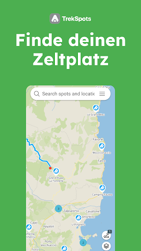 TrekSpots | Zelt-Camping Karte PC