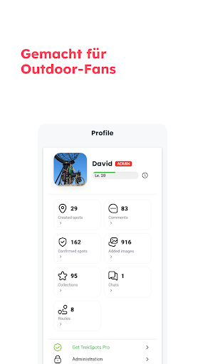 TrekSpots | Zelt-Camping Karte PC