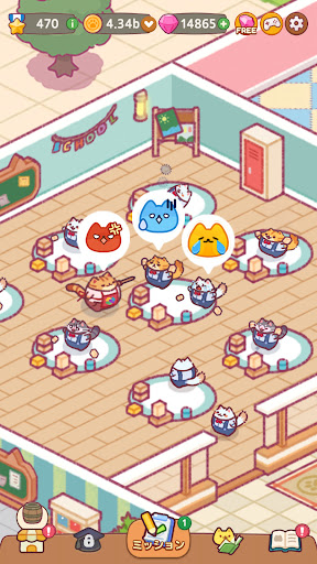 猫の学校：かわいい放置系タイクーンゲーム