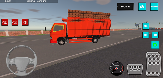 truck muatan kayu simulator PC