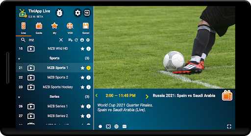 TiviApp Live TV Player PC