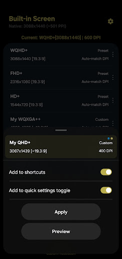 Pixels: Resolution+DPI Changer