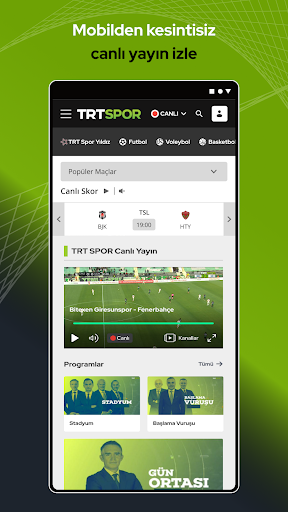 TRT Spor – Canlı Maç ve Haber PC