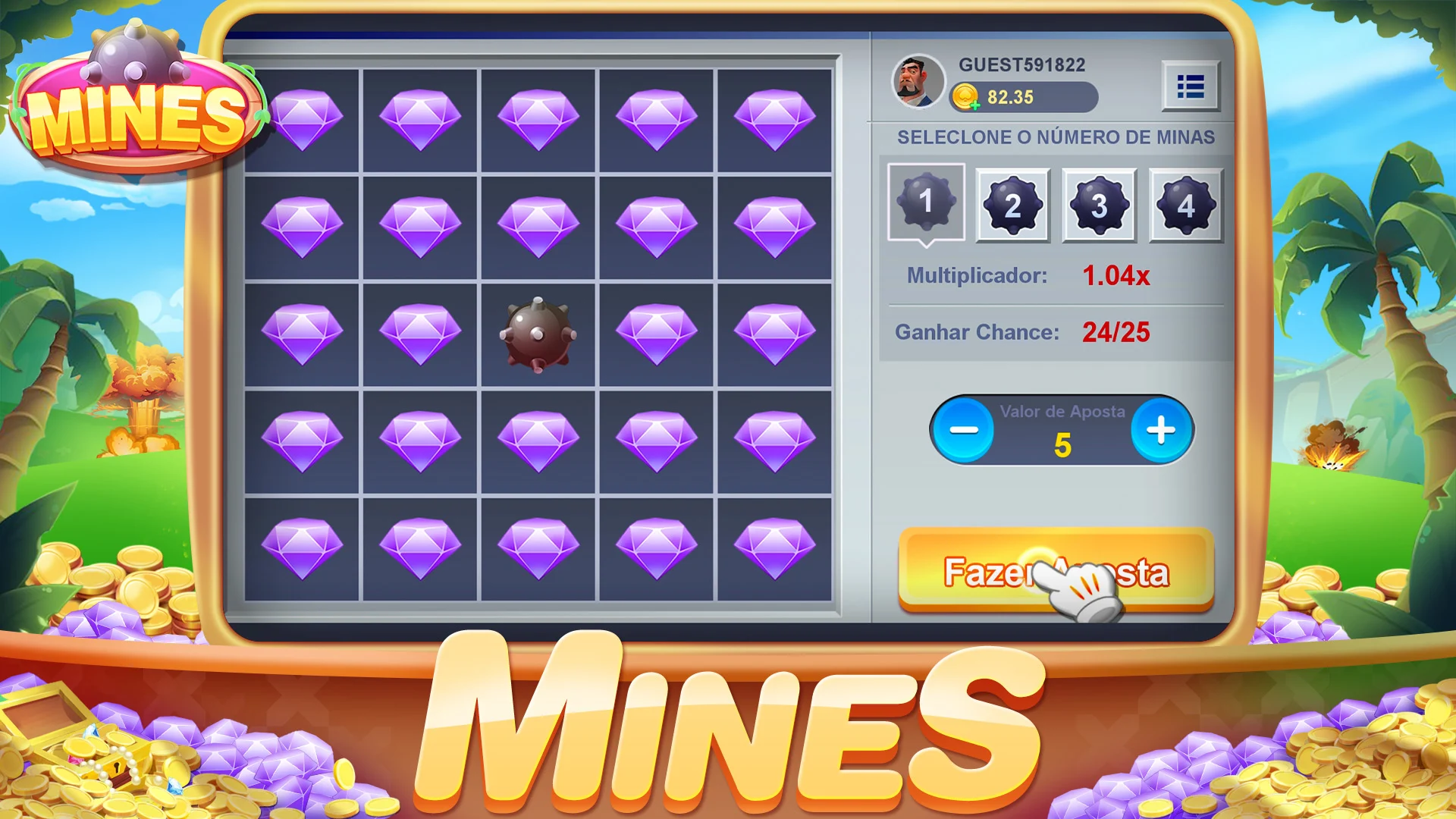 Download Mines:jogo de caça-minas on PC with MEmu