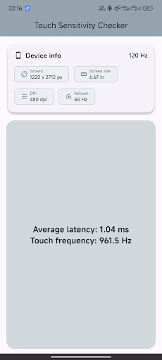 Touch Sensitivity Checker PC