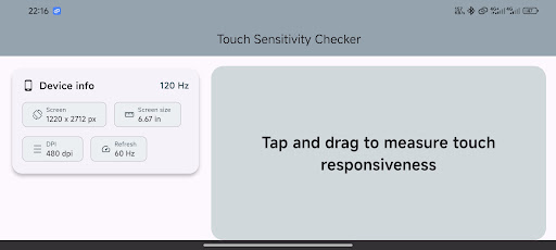 Touch Sensitivity Checker PC