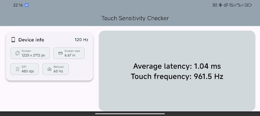 Touch Sensitivity Checker PC