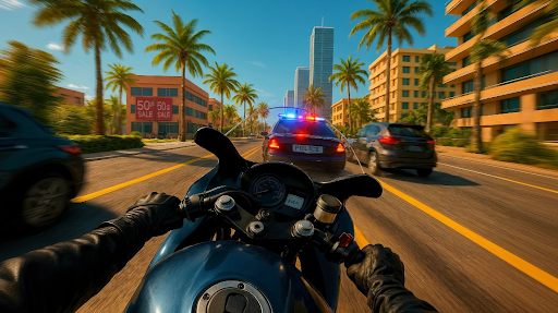 komputer Real Moto Rider: Traffic Race