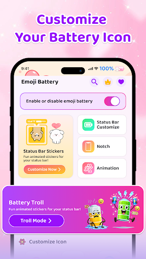 Emoji Battery Icon Customize PC