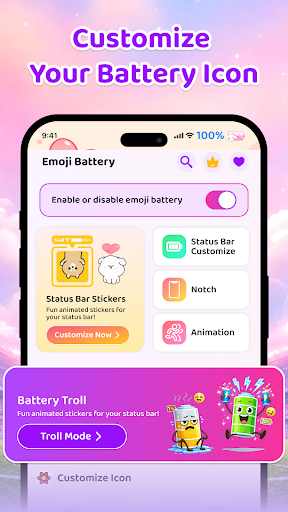 Emoji Battery Icon Customize PC