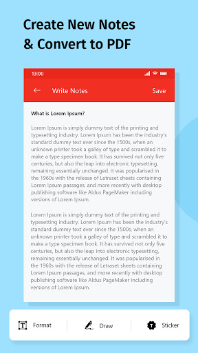 Text Note to PDF Export پی سی