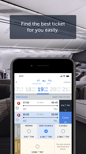 Turkish Airlines Flight Ticket پی سی