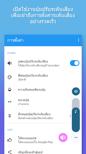 ระดับเสียง: ปุ่มหน้าจอ PC