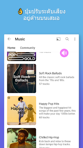 ระดับเสียง: ปุ่มหน้าจอ PC