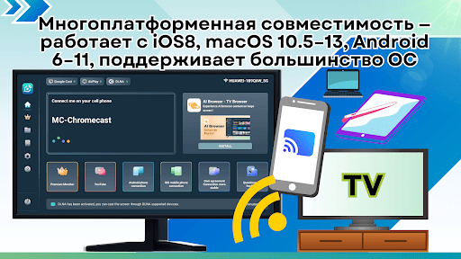 Mirrcast TV Receiver - Cast ПК