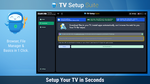 TV Setup Downloader TV Install پی سی