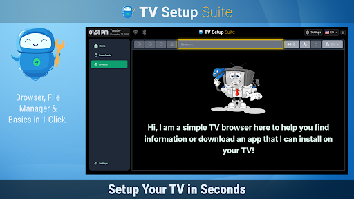 TV Setup Downloader TV Install پی سی