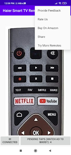 Haier TV Remote Control App پی سی