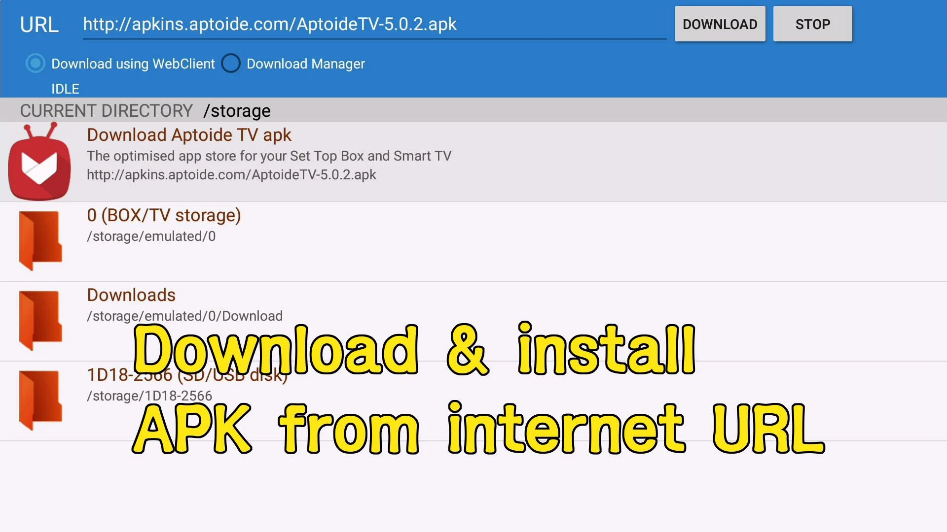 Smart TV APK downloader PC