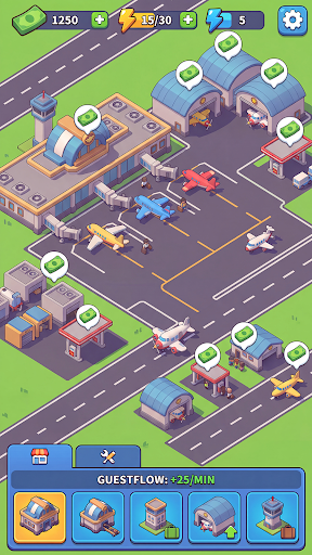 komputer Airport Kingdom: Idle Tycoon