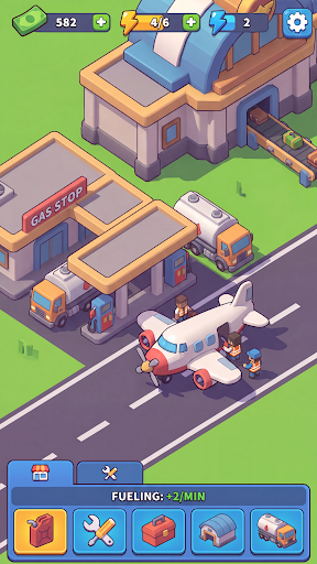 komputer Airport Kingdom: Idle Tycoon