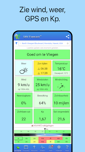 UAV Forecast voor dronepiloten PC