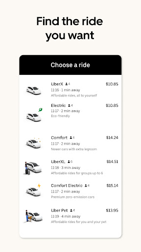 Uber - Request a ride