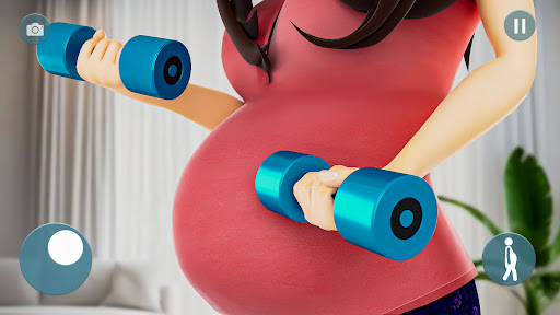 الأم الحامل: محاكاة طفل الحاسوب