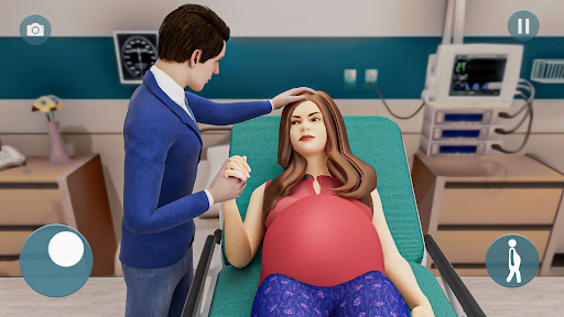 الأم الحامل: محاكاة طفل الحاسوب