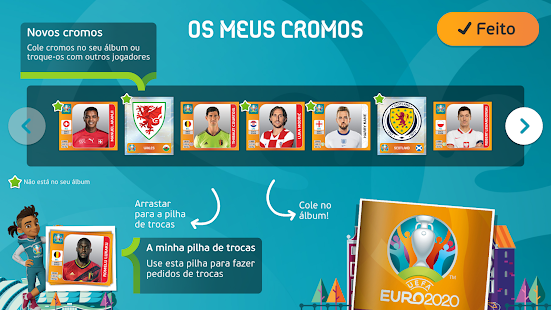 álbum de Cromos Virtual Panini  do UEFA EURO 2020 para PC