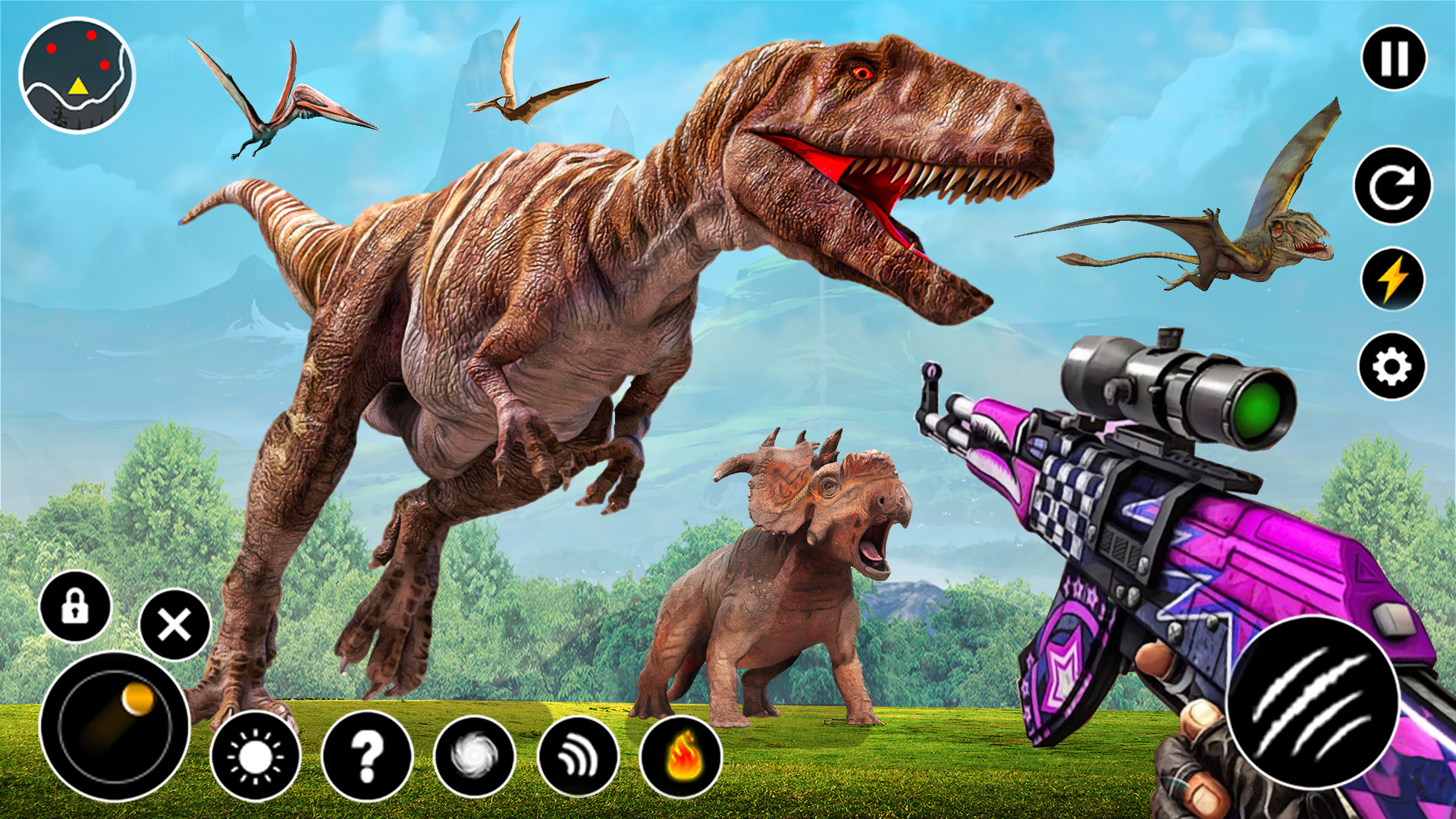 Download Wild Dino Shooting Hunter Game on PC with MEmu