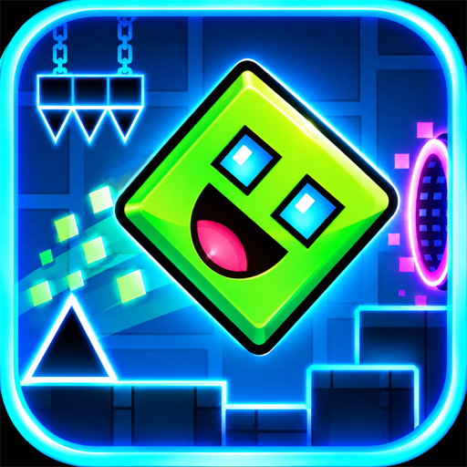 Scaricare Geometry Cube Jump 2D Rush su PC per MEmu