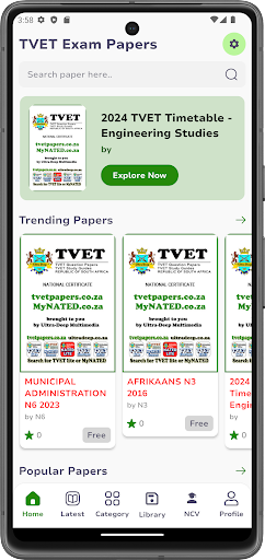 TVET Exam Papers NATED and NCV PC