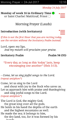 Catholic Calendar: Universalis PC